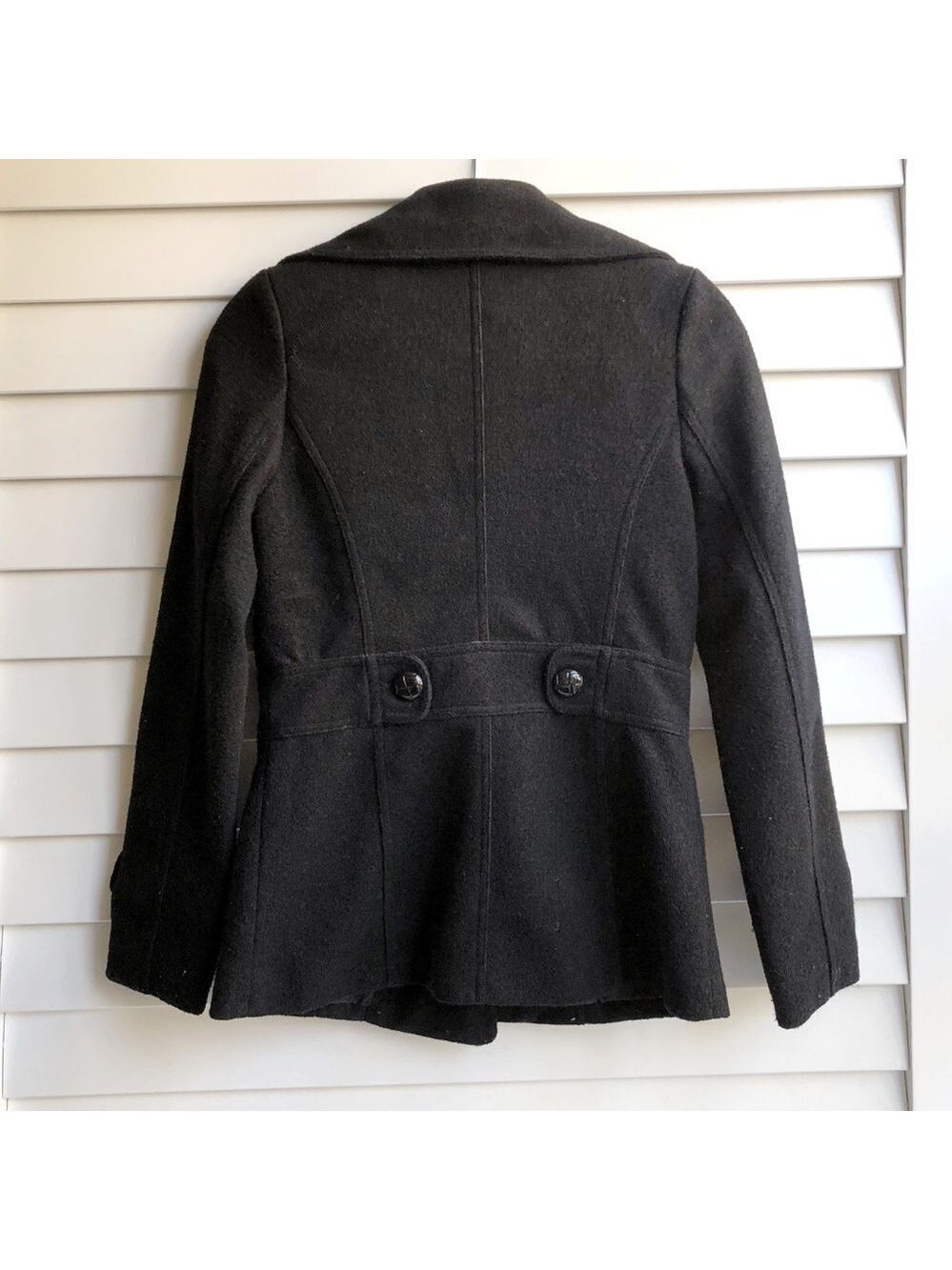 Romeo & Juliet Couture Wool Blend Pea Coat - Picture 3 of 7